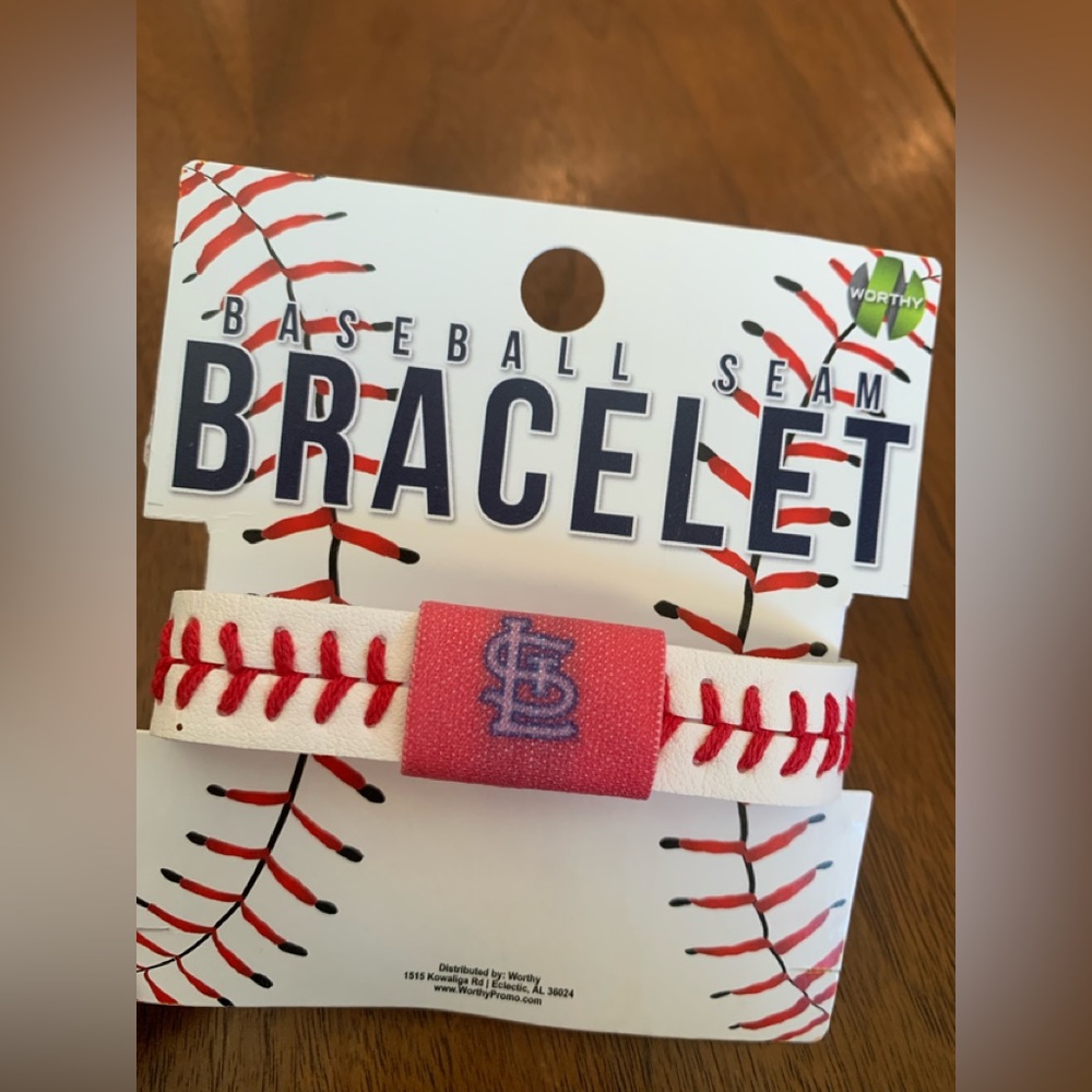 St Louis Cardinals Baseball Bracelet